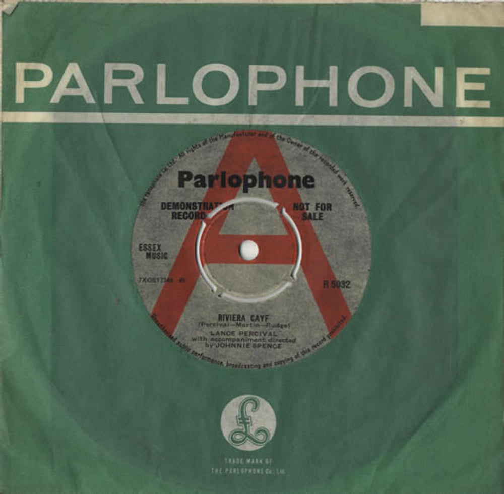 Lance Percival Riviera Cayf - A Label UK Promo 7" vinyl single (7 inch record / 45) R5032