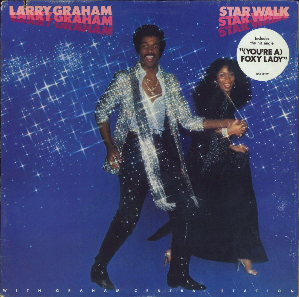 Larry Graham Star Walk - Shrink + Hype Sticker US vinyl LP album (LP record) BSK3322