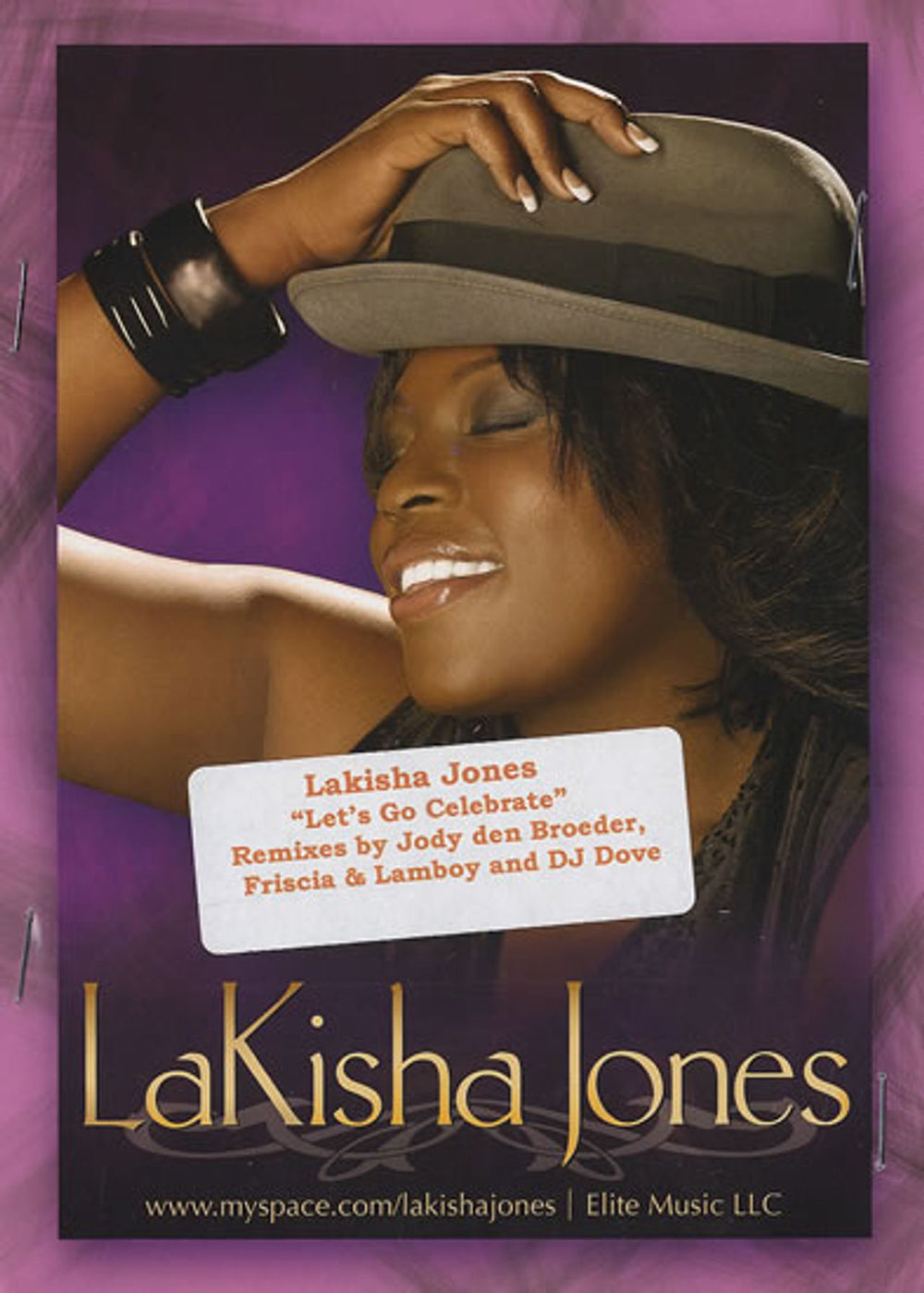 Laskisha Jones Let's Go Celebrate - Club Remixes US Promo CD single (CD5 / 5") DIFOR0054/B