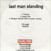 Last Man Standing Nobody UK Promo CD-R acetate CD-R ACETATE