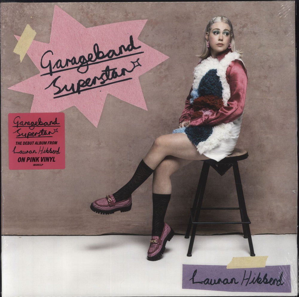 Lauran Hibberd Garageband Superstar - Pink vinyl - Hypesticker - Sealed UK vinyl LP album (LP record) IBS001LP