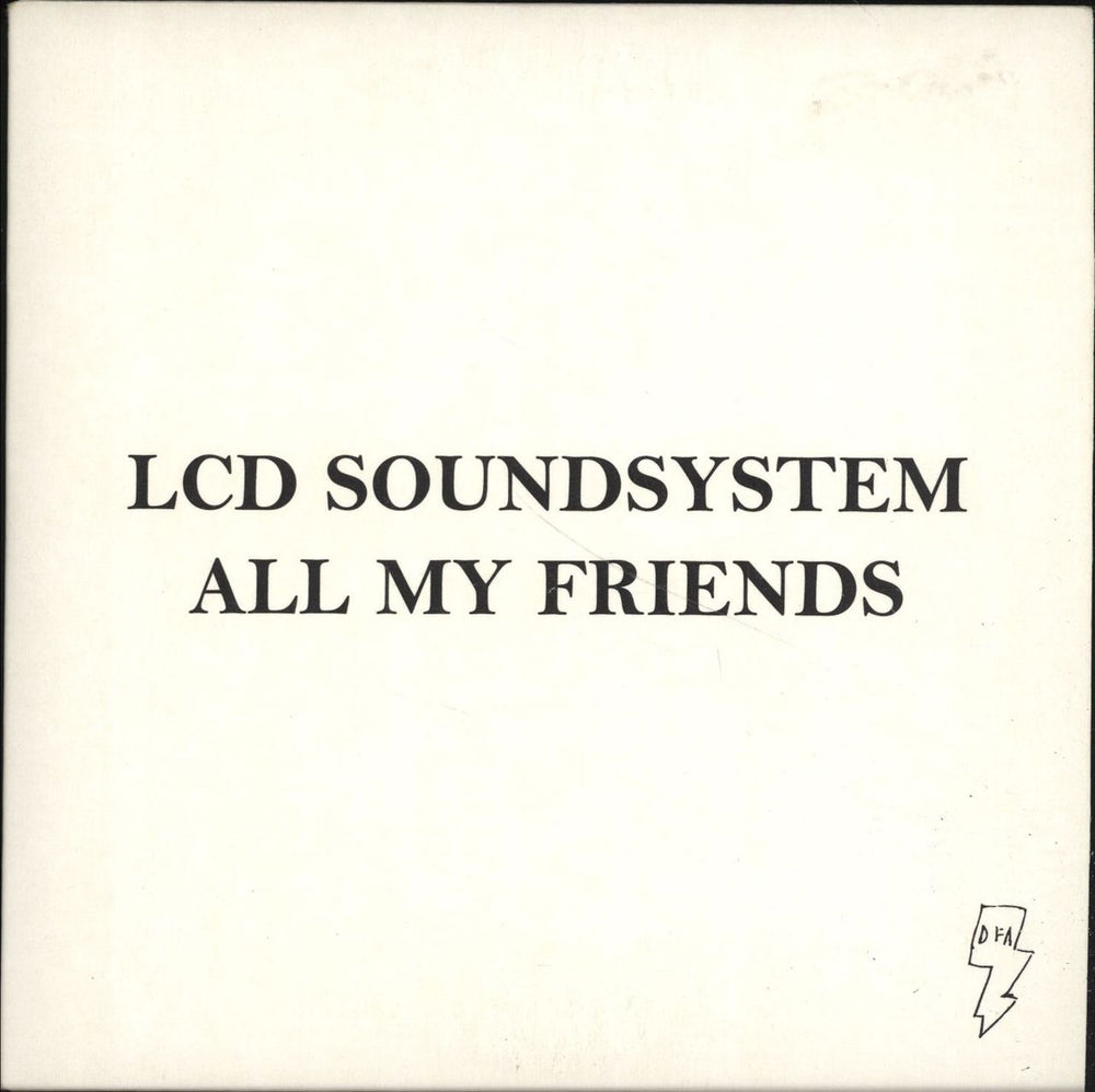 LCD Soundsystem All My Friends UK Promo CD single (CD5 / 5") DFAEMIDJ2169CD