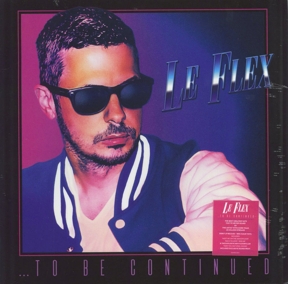 Le Flex ... To Be Continued - 180 gram Clear Vinyl + Autographed Print UK vinyl LP album (LP record) DEMREC904