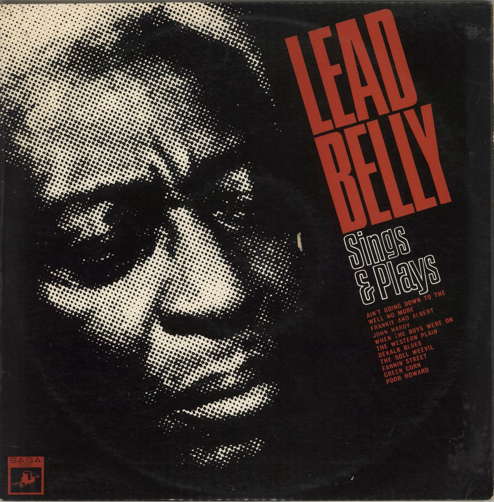 Leadbelly Sings & Plays UK vinyl LP album (LP record) SOC994