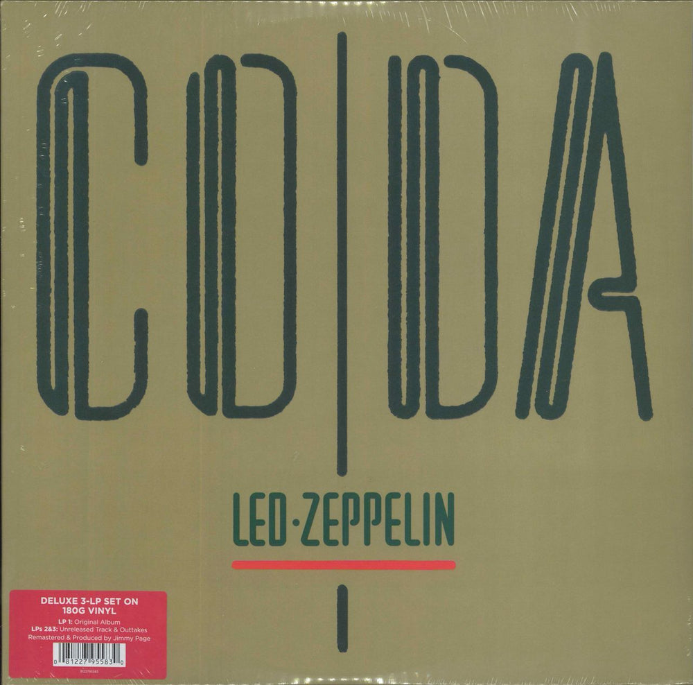 Led Zeppelin Coda: Deluxe - 180gm - Sealed UK 3-LP vinyl record set (Triple LP Album) 8122795583