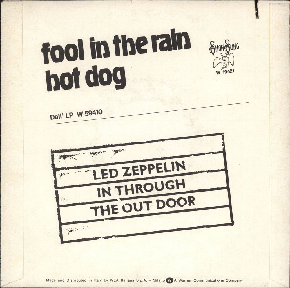 Led zeppelin fool in the 2025 rain album