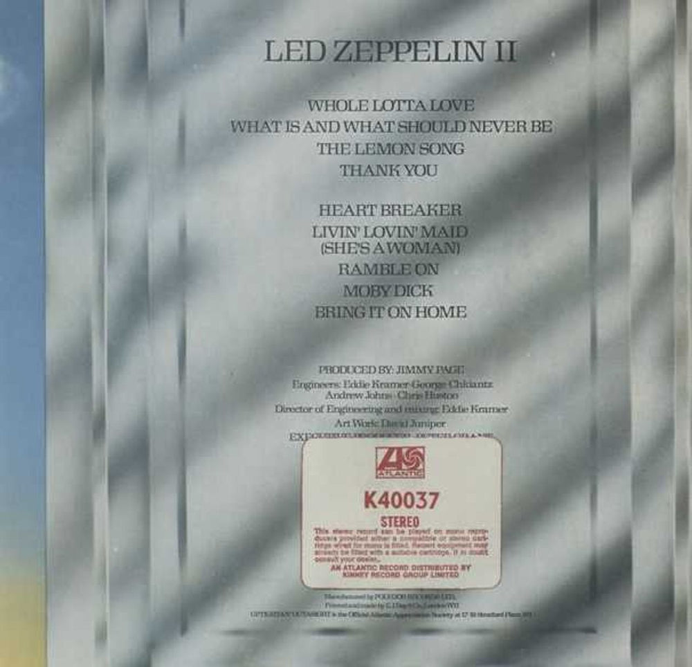 Led Zeppelin Led Zeppelin II - 3rd - Dark Brown Slv - Over Stickered UK vinyl LP album (LP record)