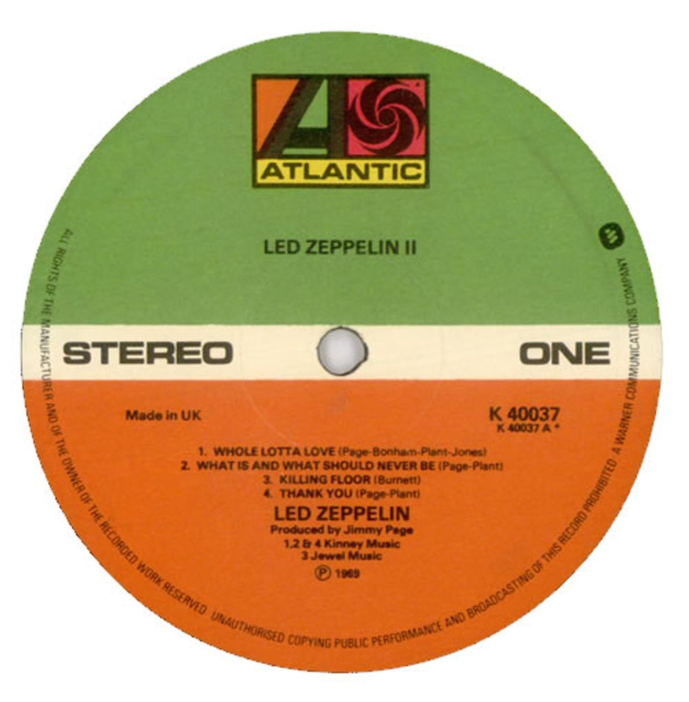 Led Zeppelin Led Zeppelin II - 4th UK vinyl LP album (LP record) ZEPLPLE277812