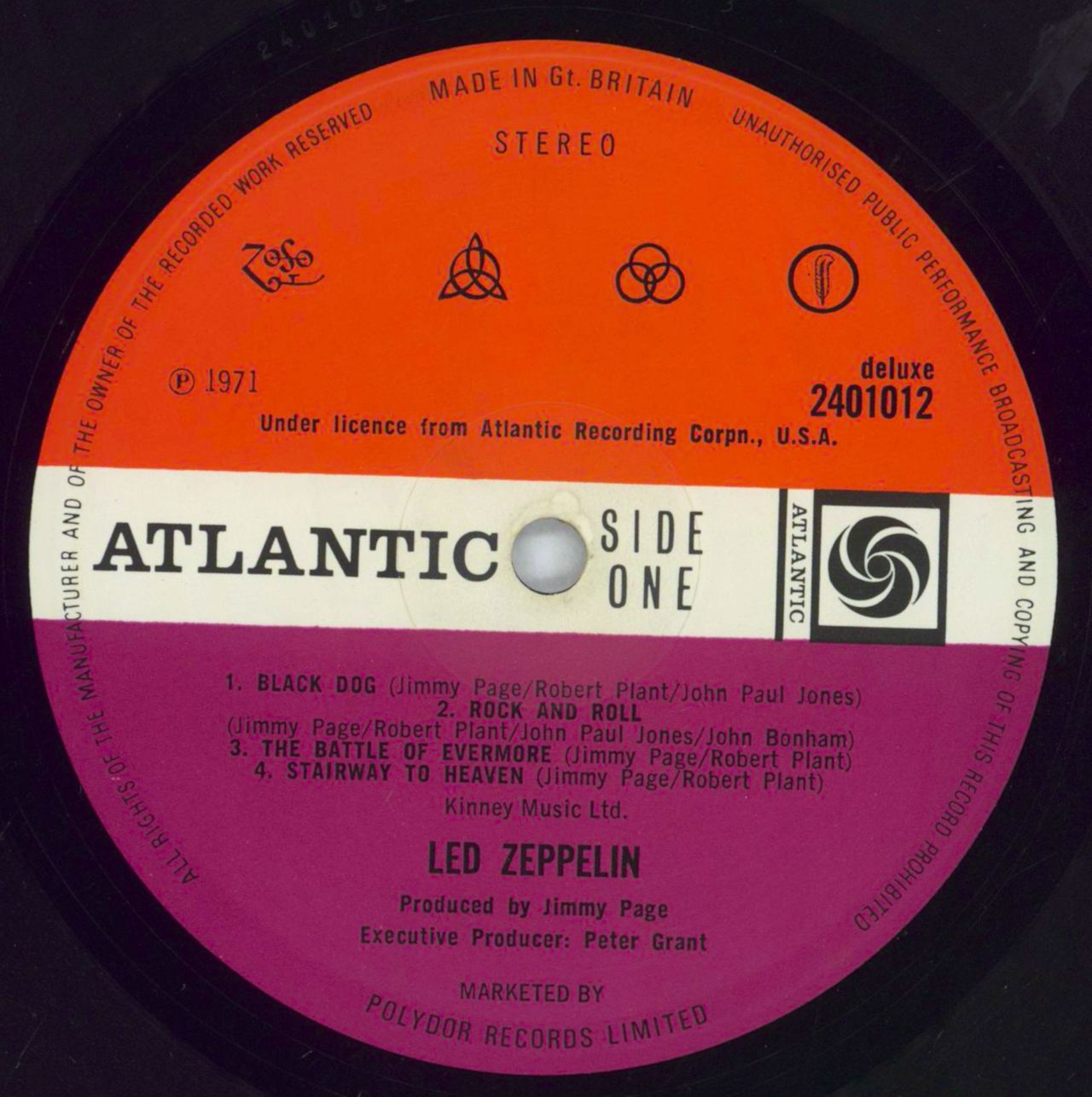 led zeppelin LPレコード　SMT1067 Led Zeppelin Led Zeppelin IV - 1st - G UK Vinyl LP — RareVinyl.com