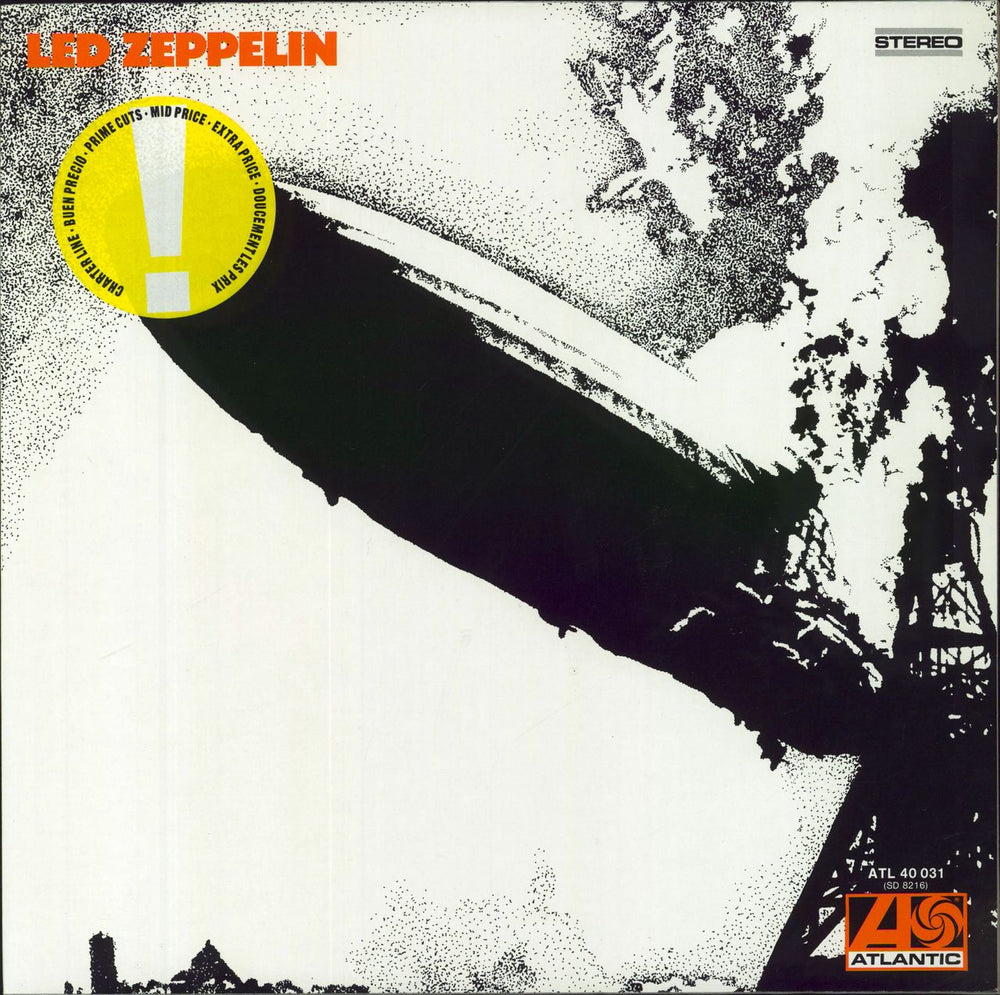 Led Zeppelin Led Zeppelin - ! Stickered & barcoded p/s + Insert German vinyl LP album (LP record) ATL40031