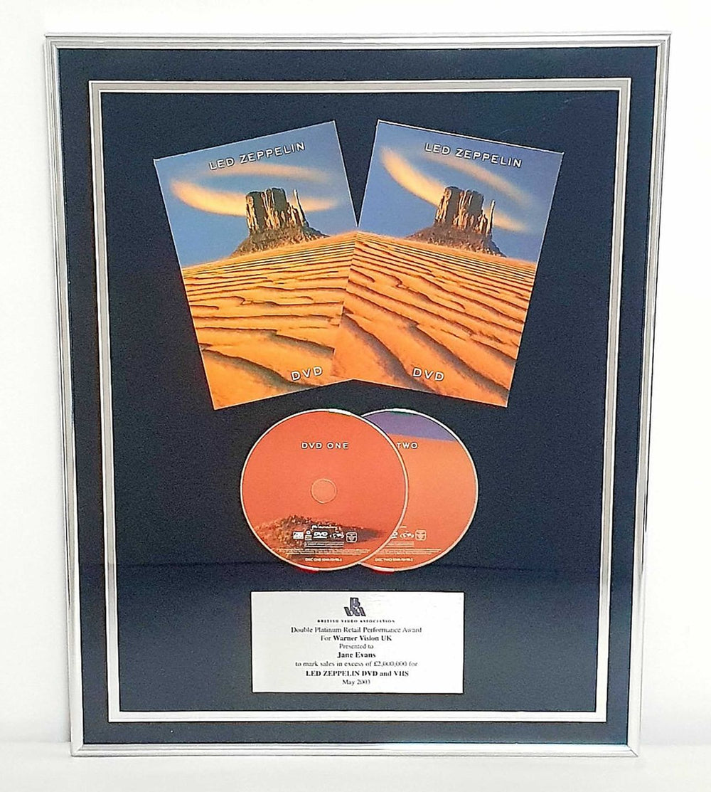 Led Zeppelin Led Zeppelin UK award disc 2 X PLATINUM AWARD