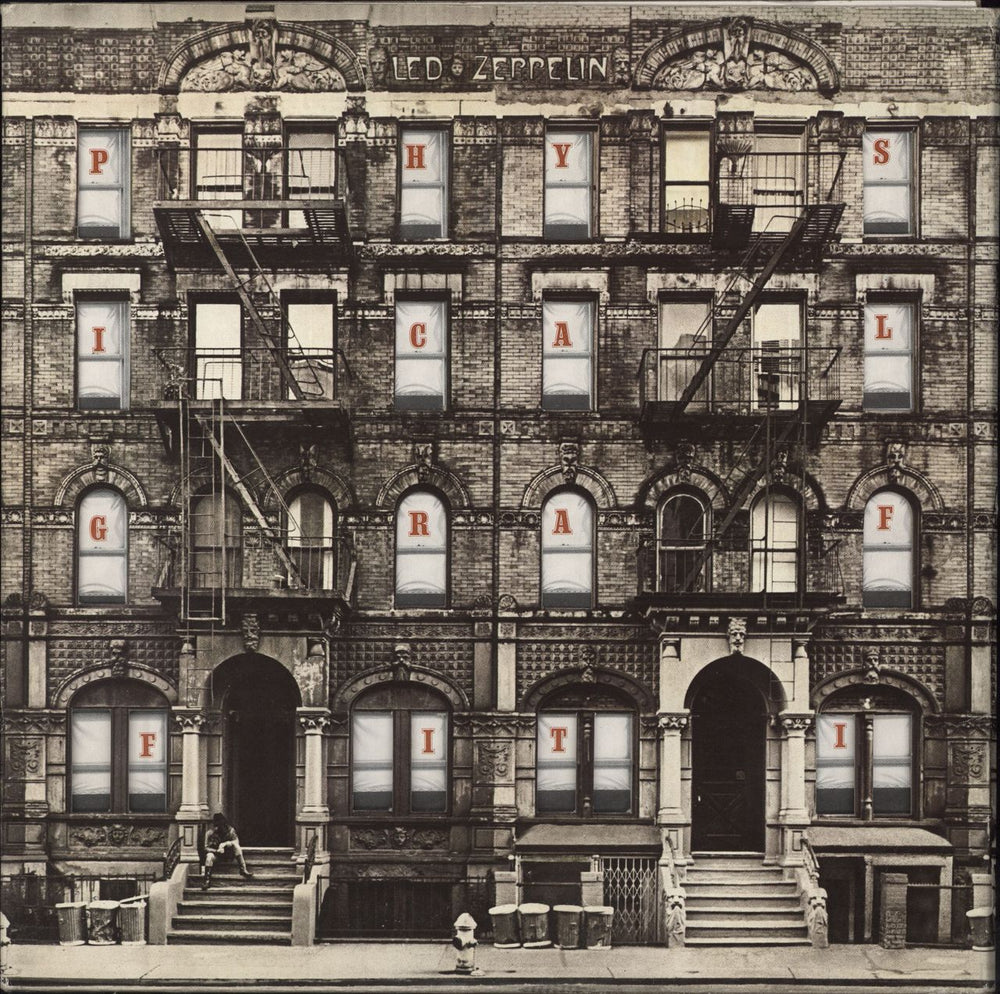 Led Zeppelin Physical Graffiti - 1st UK 2-LP vinyl record set (Double LP Album) SSK89400