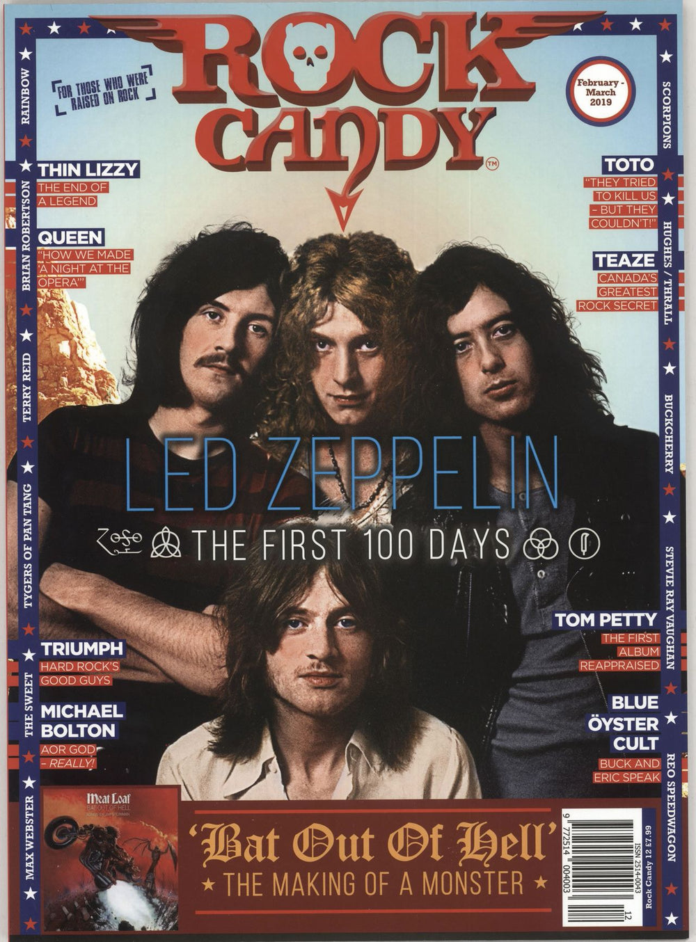 Led Zeppelin Rock Candy - February-March 2019 UK magazine FEBRUARY-MARCH 2019