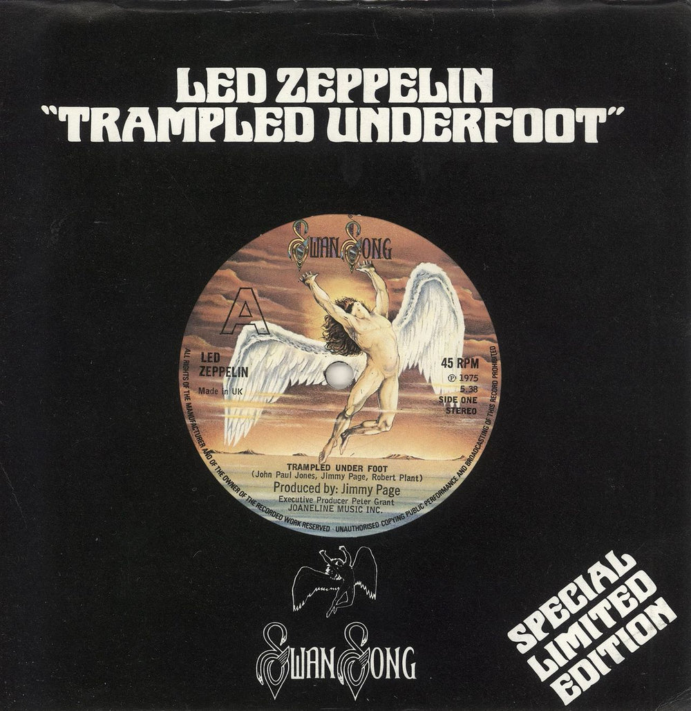 Led Zeppelin Trampled Underfoot - VG+ UK Promo 7" vinyl single (7 inch record / 45) DC1