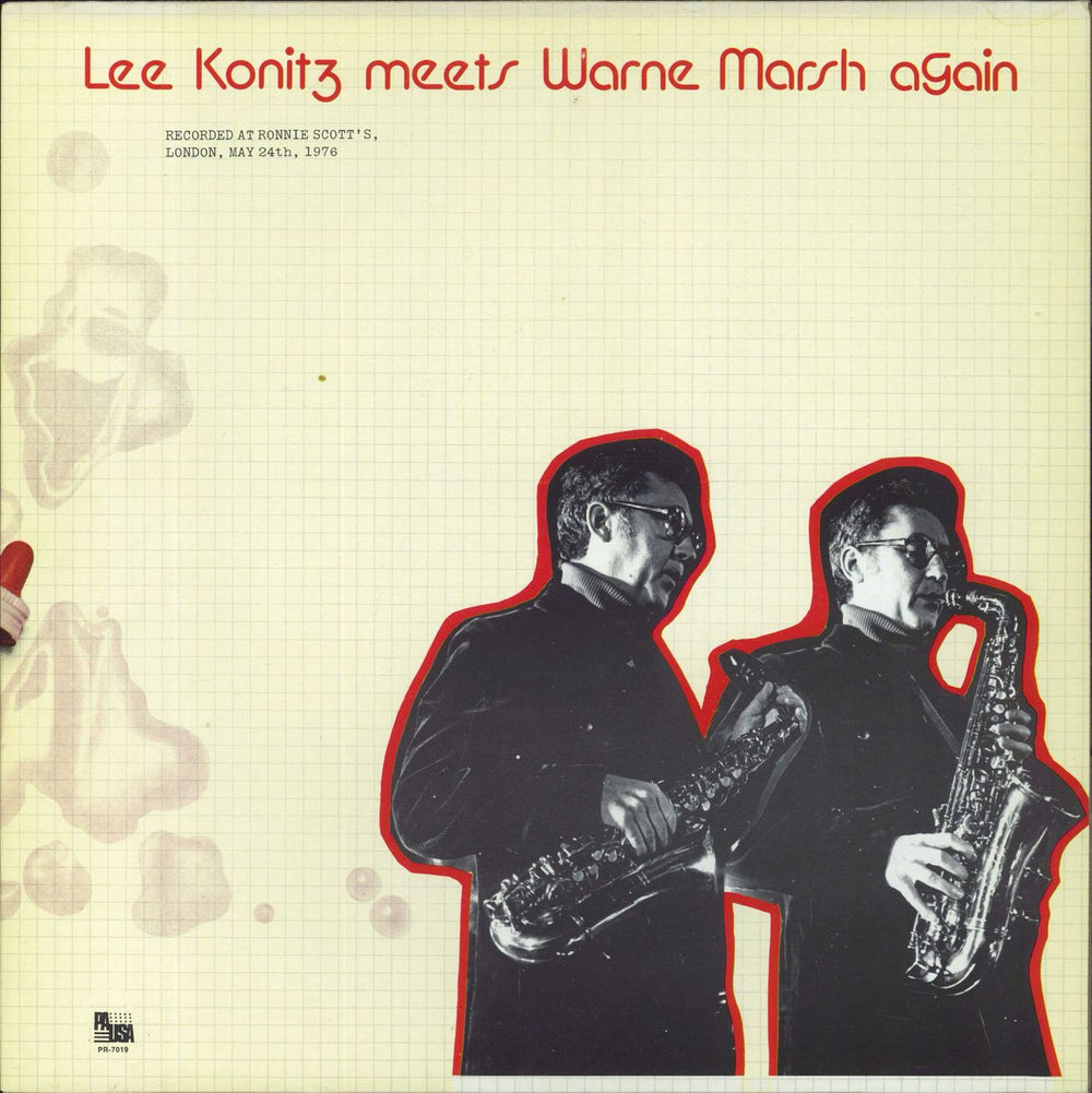 Lee Konitz Meets Warne Marsh Again US vinyl LP album (LP record) PR-7019