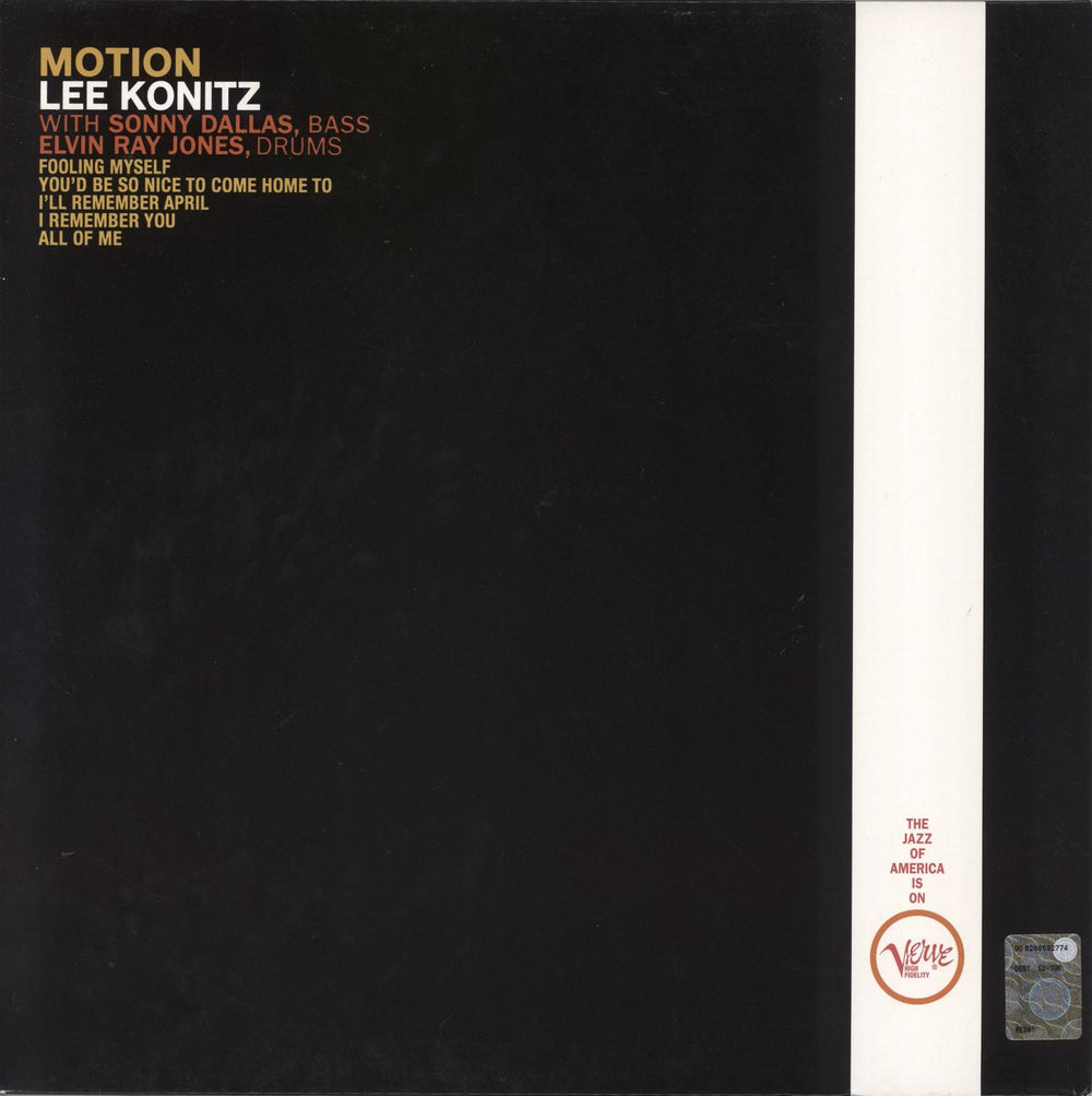 Lee Konitz Motion - 180gm Vinyl UK vinyl LP album (LP record)