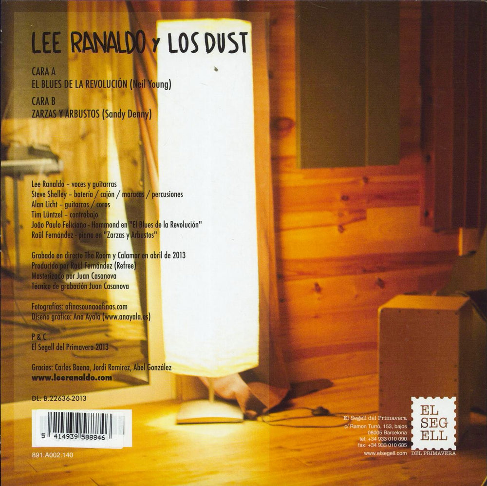 Lee Ranaldo El Blues De La Revolucion - Sealed Spanish 7" vinyl single (7 inch record / 45) 5414939588846