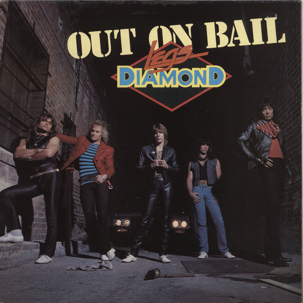 Legs Diamond Out On Bail UK vinyl LP album (LP record) MFN52