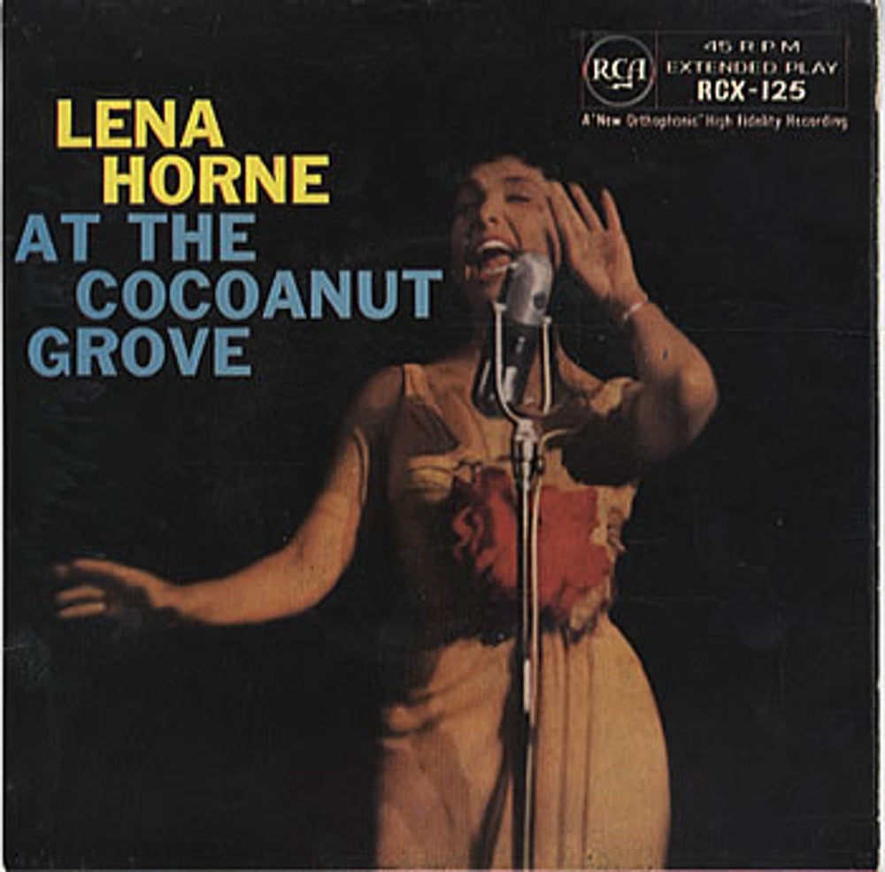 Lena Horne At The Cocoanut Grove EP UK 7" vinyl single (7 inch record / 45) RCX-125