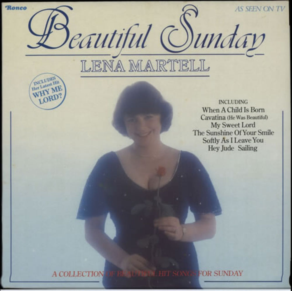 Lena Martell Beautiful Sunday UK vinyl LP album (LP record) RTL2052