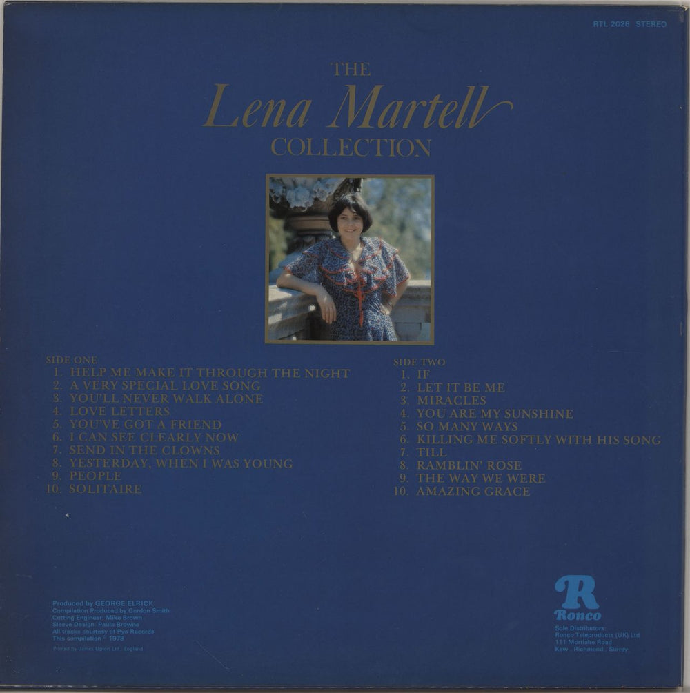 Lena Martell The Lena Martell Collection UK vinyl LP album (LP record)