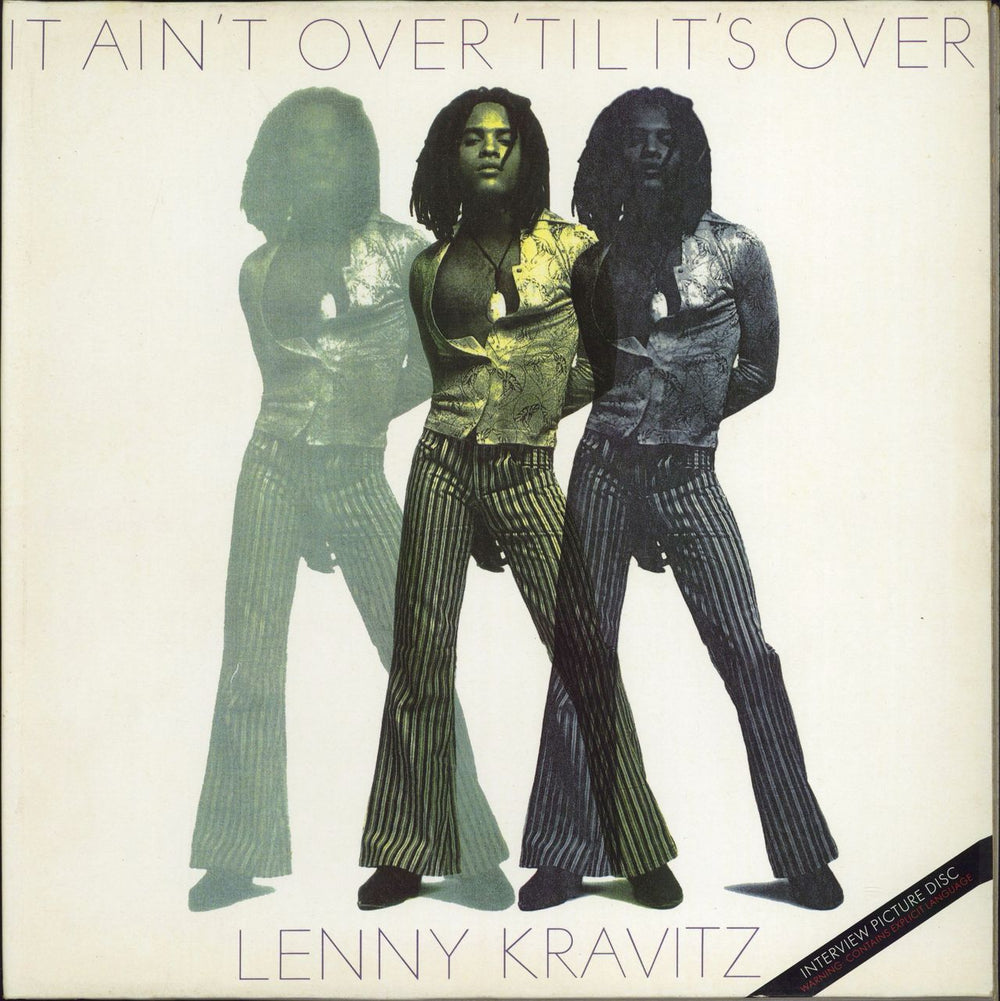 Lenny Kravitz It Ain't Over 'Til It's Over + p/s UK 12" vinyl picture disc (12 inch picture record) VUSTY43