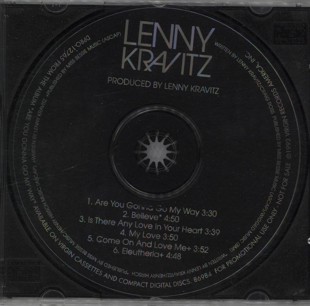 Lenny Kravitz Sampler US Promo CD album (CDLP) DPRO12765