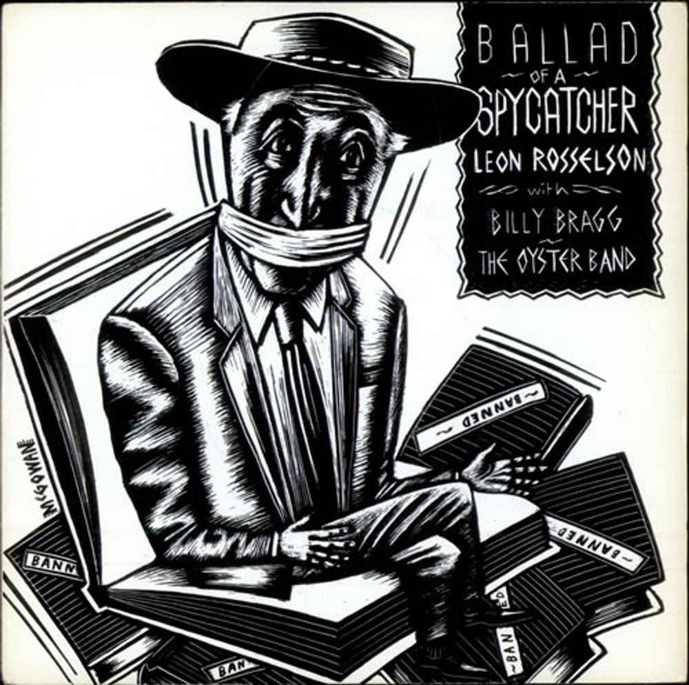 Leon Rosselson Ballad Of A Spycatcher UK 7" vinyl single (7 inch record / 45) UPDO007