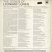 Leonard Cohen Songs Of Leonard Cohen - 1st -A1/B1- Smooth Label UK vinyl LP album (LP record)