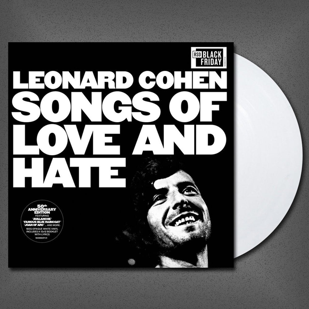 Leonard Cohen Songs Of Love And Hate - Opaque White Viny - Sealed UK vinyl LP album (LP record) COHLPSO779511