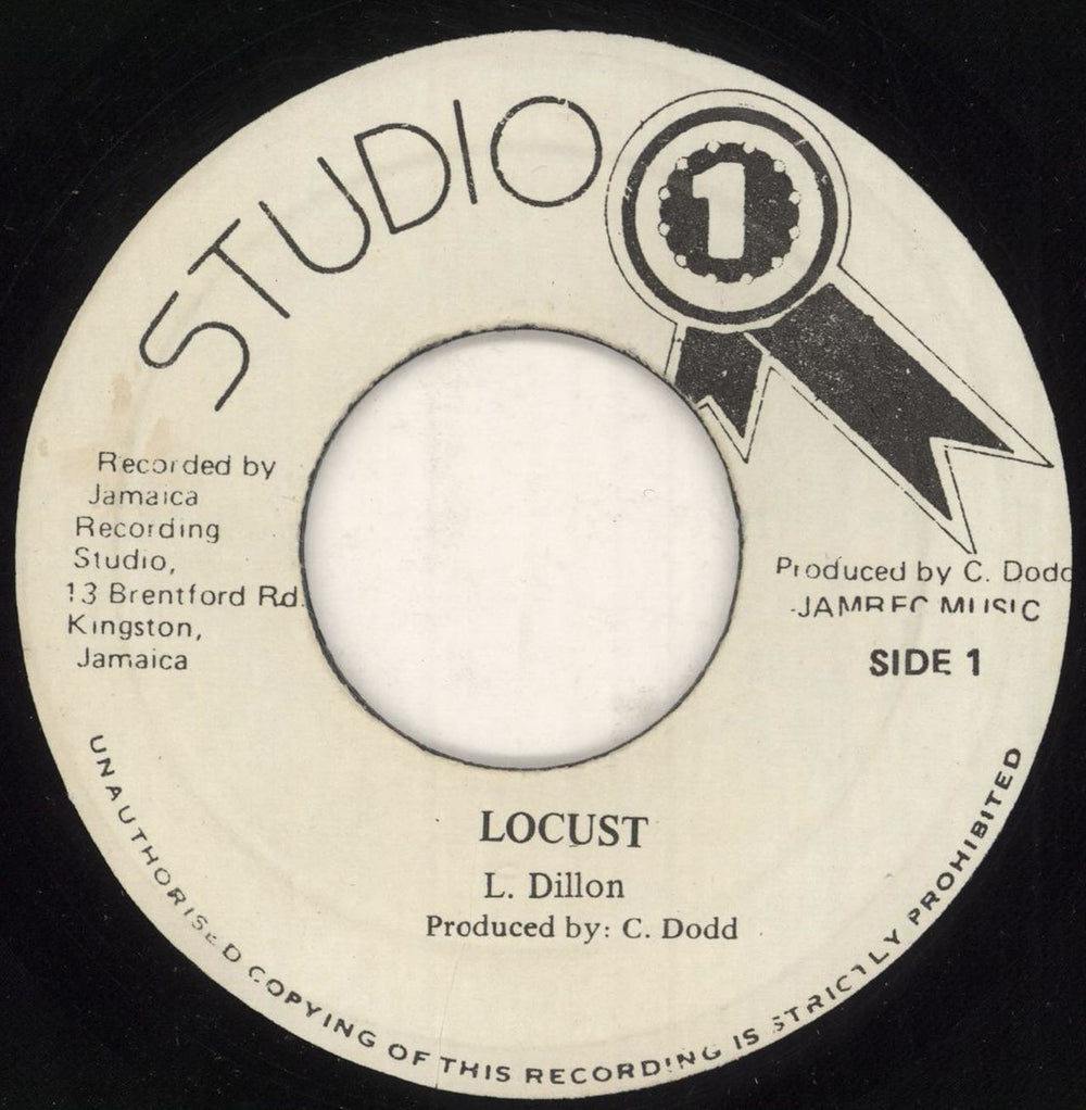 Leonard Dillon Locust Jamaican 7" vinyl single (7 inch record / 45)