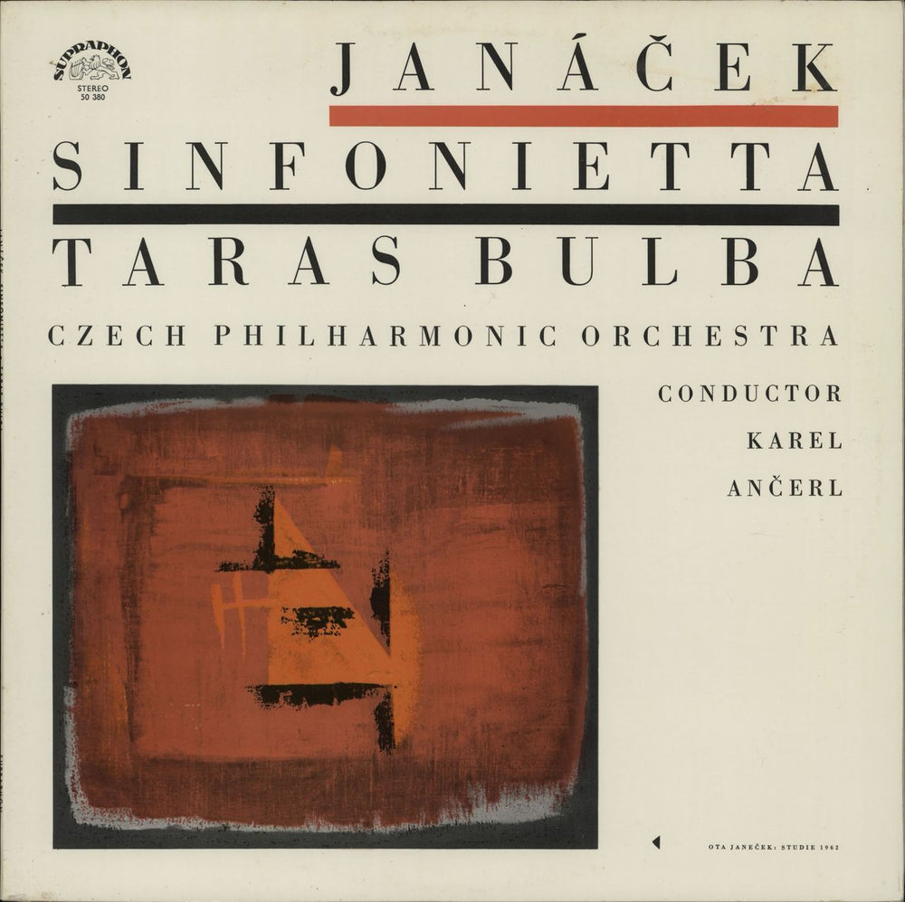 Leoš Janácek Sinfonietta / Taras Bulba Czech vinyl LP album (LP record) SUAST50380