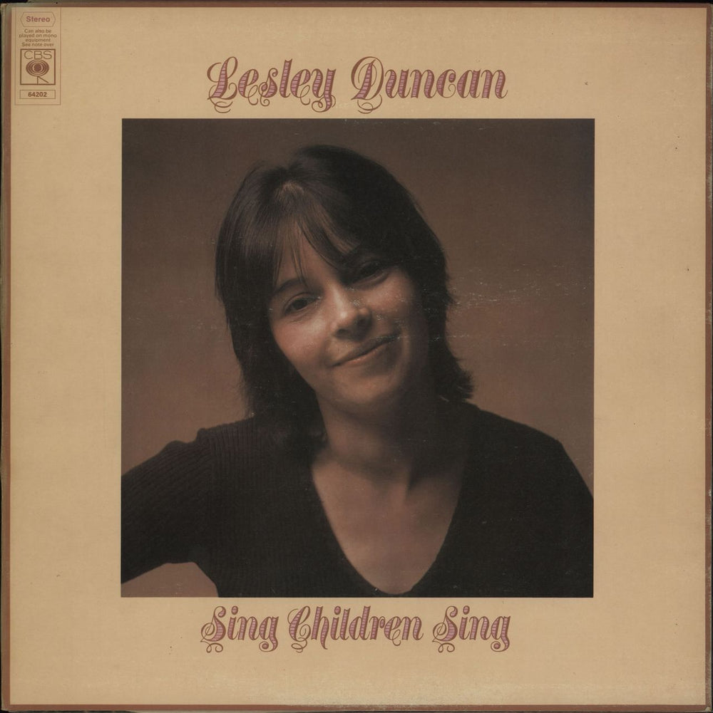 Lesley Duncan Sing Children Sing - EX UK vinyl LP album (LP record) 64202