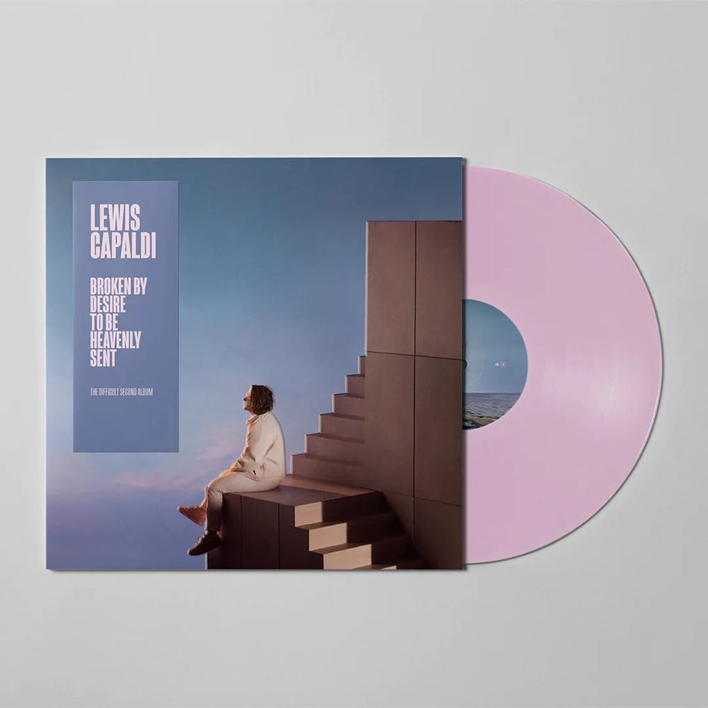 Lewis Capaldi Broken By Desire To Be Heavenly Sent - Pink Vinyl - Sealed UK vinyl LP album (LP record) 060244870752