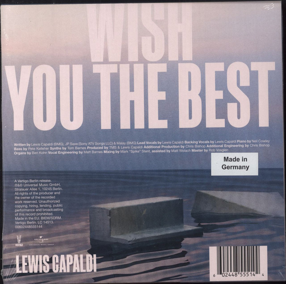 Lewis Capaldi Wish You The Best - Sealed UK 7" vinyl single (7 inch record / 45) 602448555144