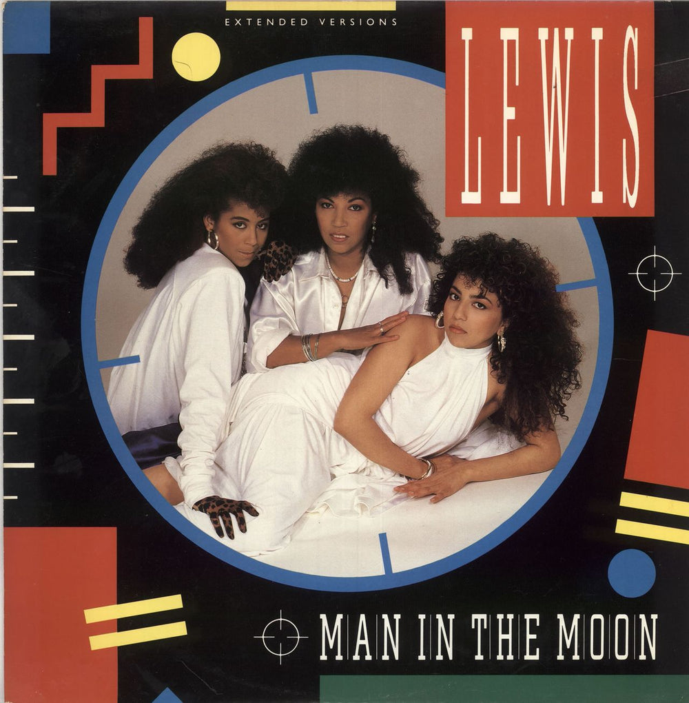 Lewis Sisters Man In The Moon UK 12" vinyl single (12 inch record / Maxi-single) RIVAT46