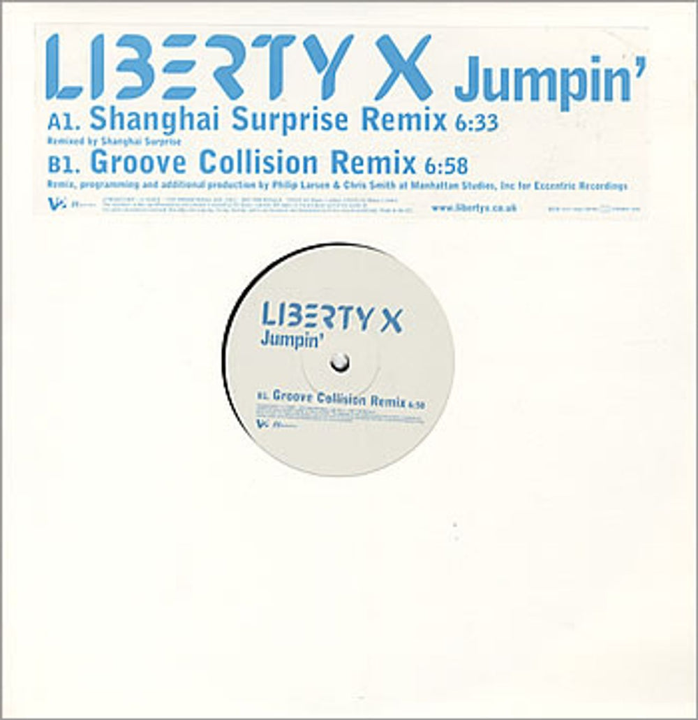 Liberty X Jumpin' - Shanghai Surprise Remix UK Promo 12" vinyl single (12 inch record / Maxi-single) VVR5023540P