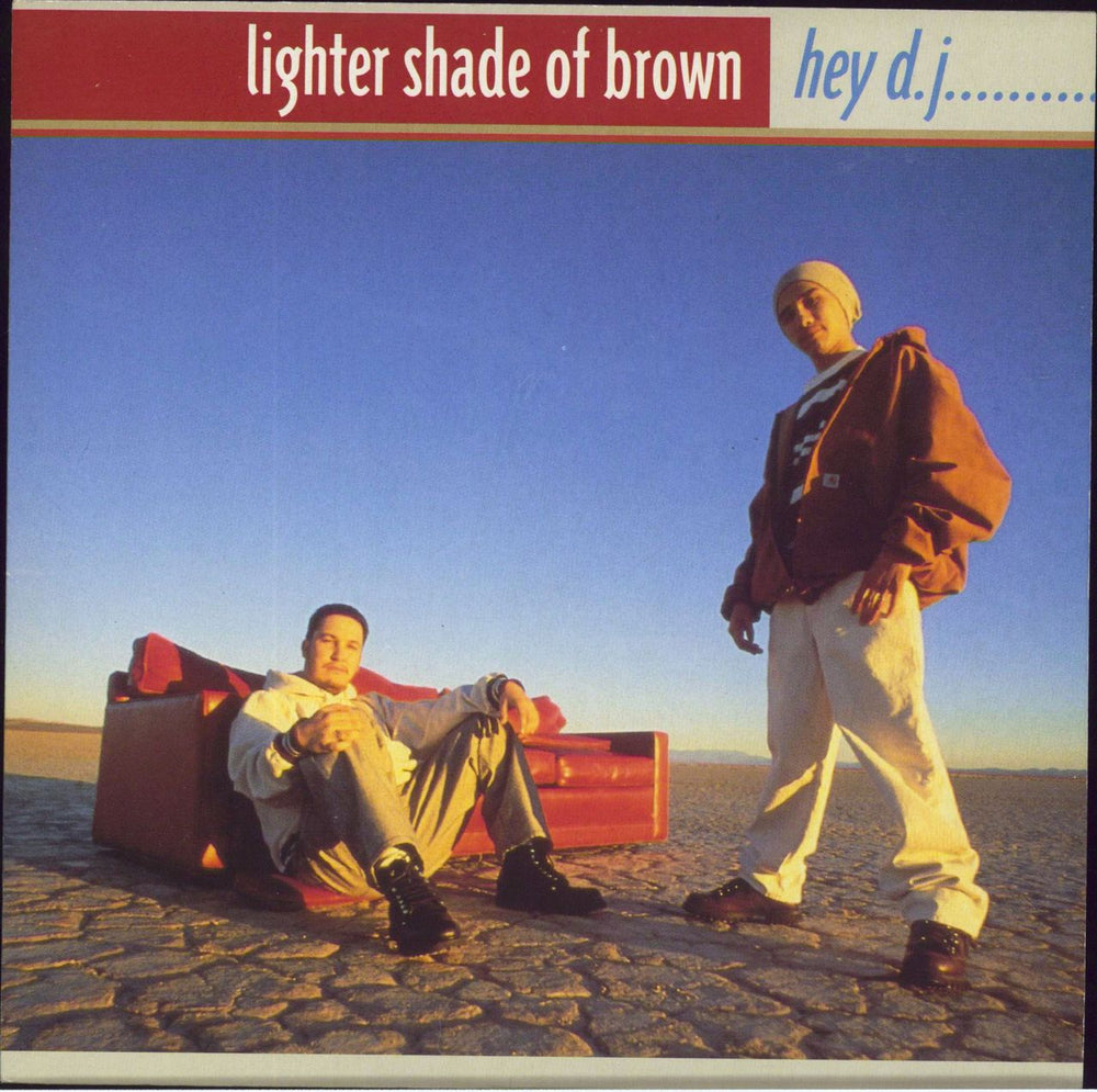 Lighter Shade Of Brown Hey D.J. UK 7" vinyl single (7 inch record / 45) MER401