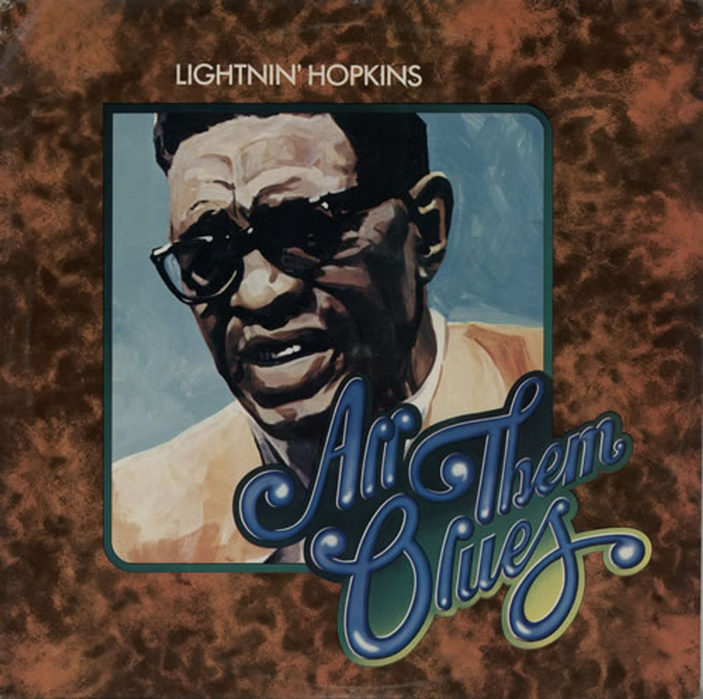 Lightnin' Hopkins All Them Blues UK 2-LP vinyl record set (Double LP Album) DJLMD8016