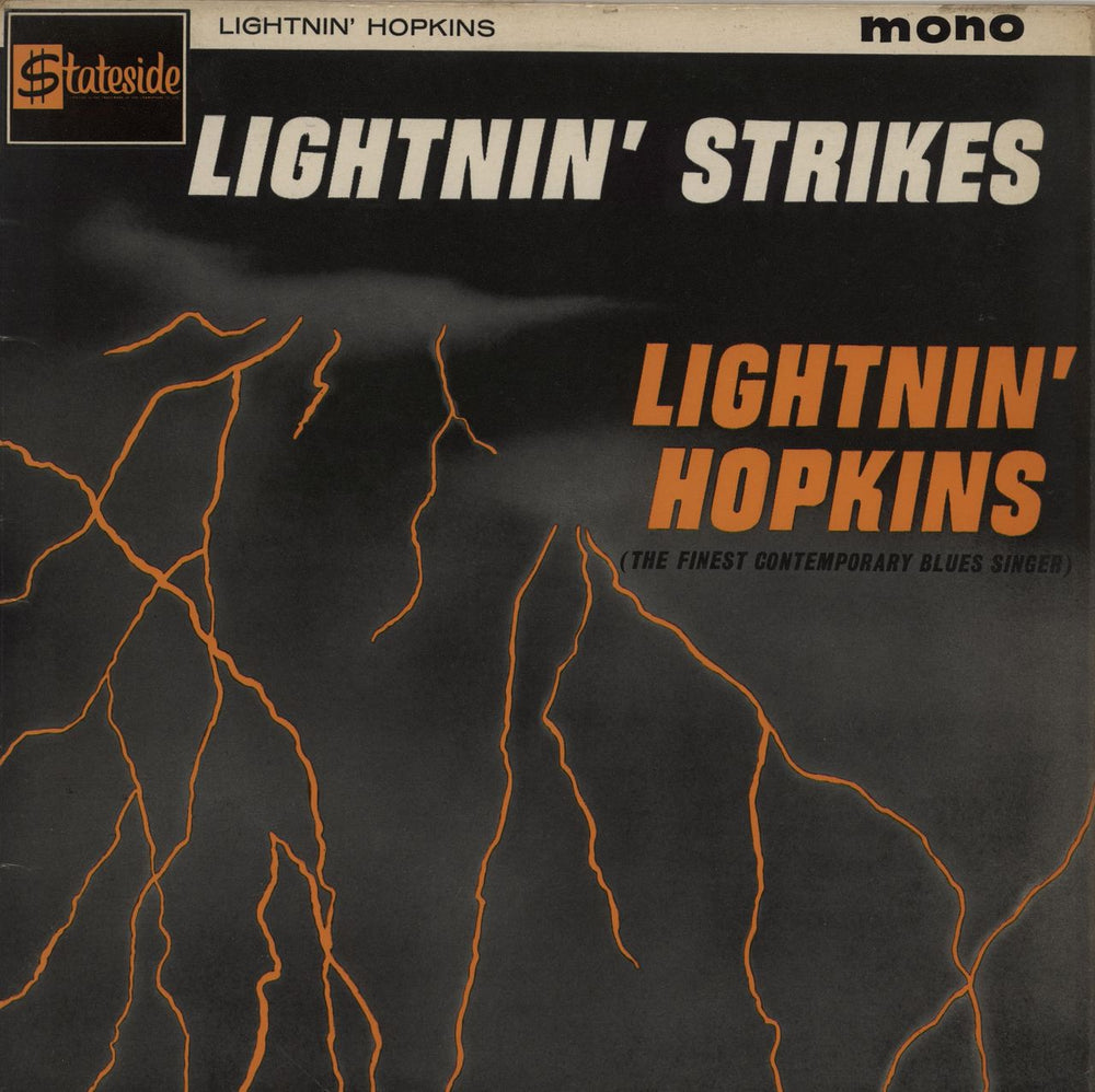 Lightnin' Hopkins Lightnin' Strikes - 1st - VG UK vinyl LP album (LP record) SL10031