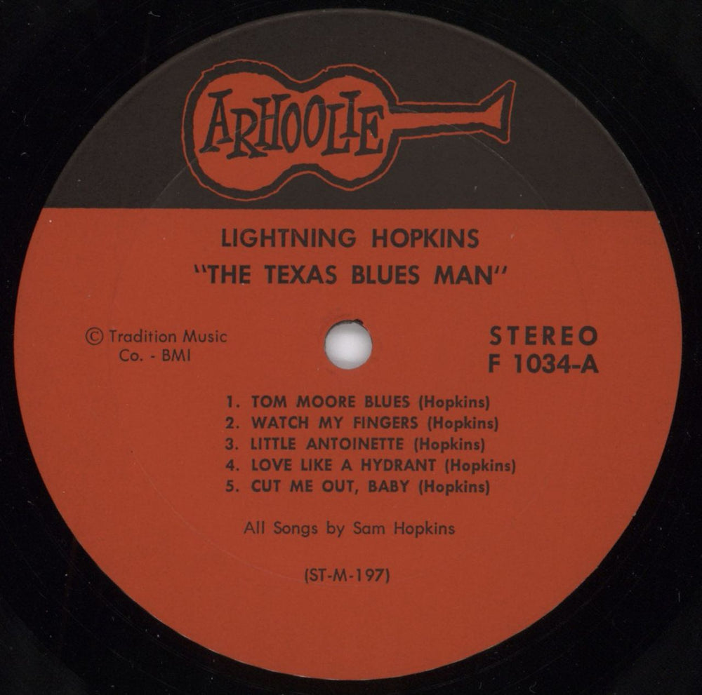 Lightnin' Hopkins The Texas Bluesman US vinyl LP album (LP record) LHHLPTH795650