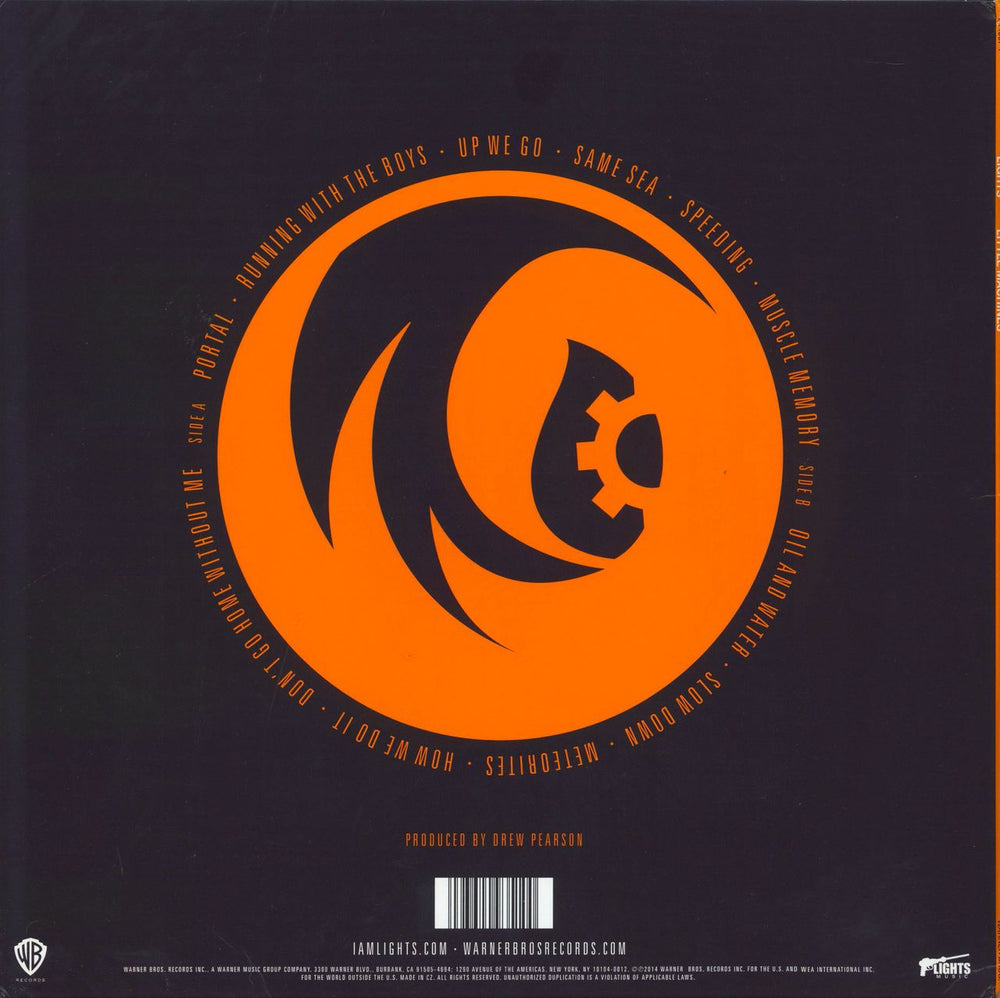 Lights Little Machines – Orange Vinyl US vinyl LP album (LP record)