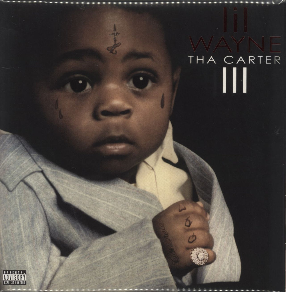 Lil Wayne Tha Carter III - 180gm Red & Black Galaxy Vinyl US 2-LP vinyl record set (Double LP Album) B0011671-01