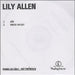 Lily Allen LDN/Knock 'Em Out UK CD-R acetate CD-R ACETATE