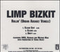 Limp Bizkit Rollin' (Urban Assault Vehicle) US Promo CD-R acetate CD ACETATE