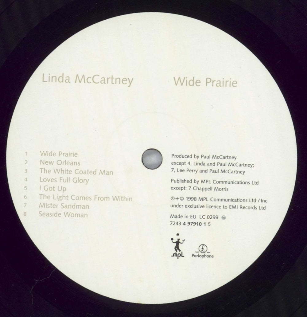 Linda McCartney Wide Prairie - 1st UK vinyl LP album (LP record) LMCLPWI826349