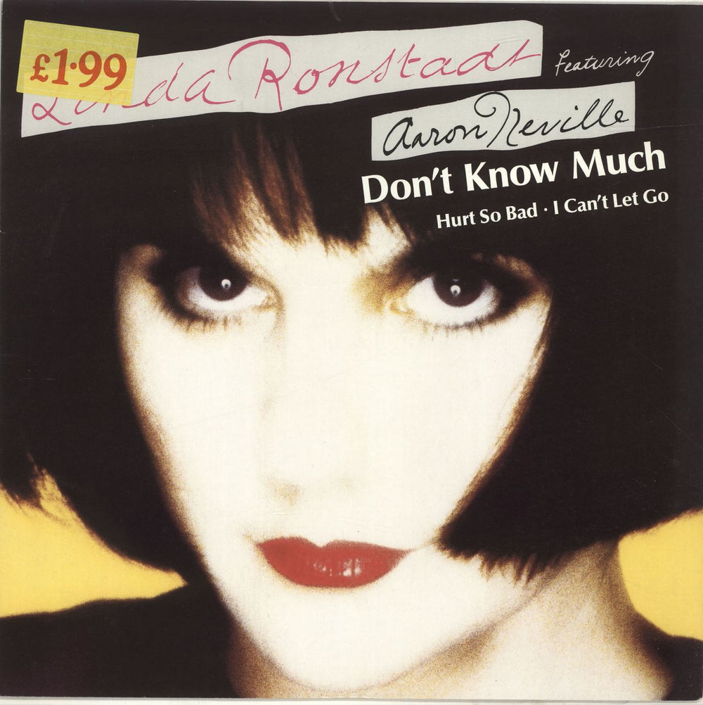 Linda Ronstadt Don't Know Much UK 12" vinyl single (12 inch record / Maxi-single) EKR101T