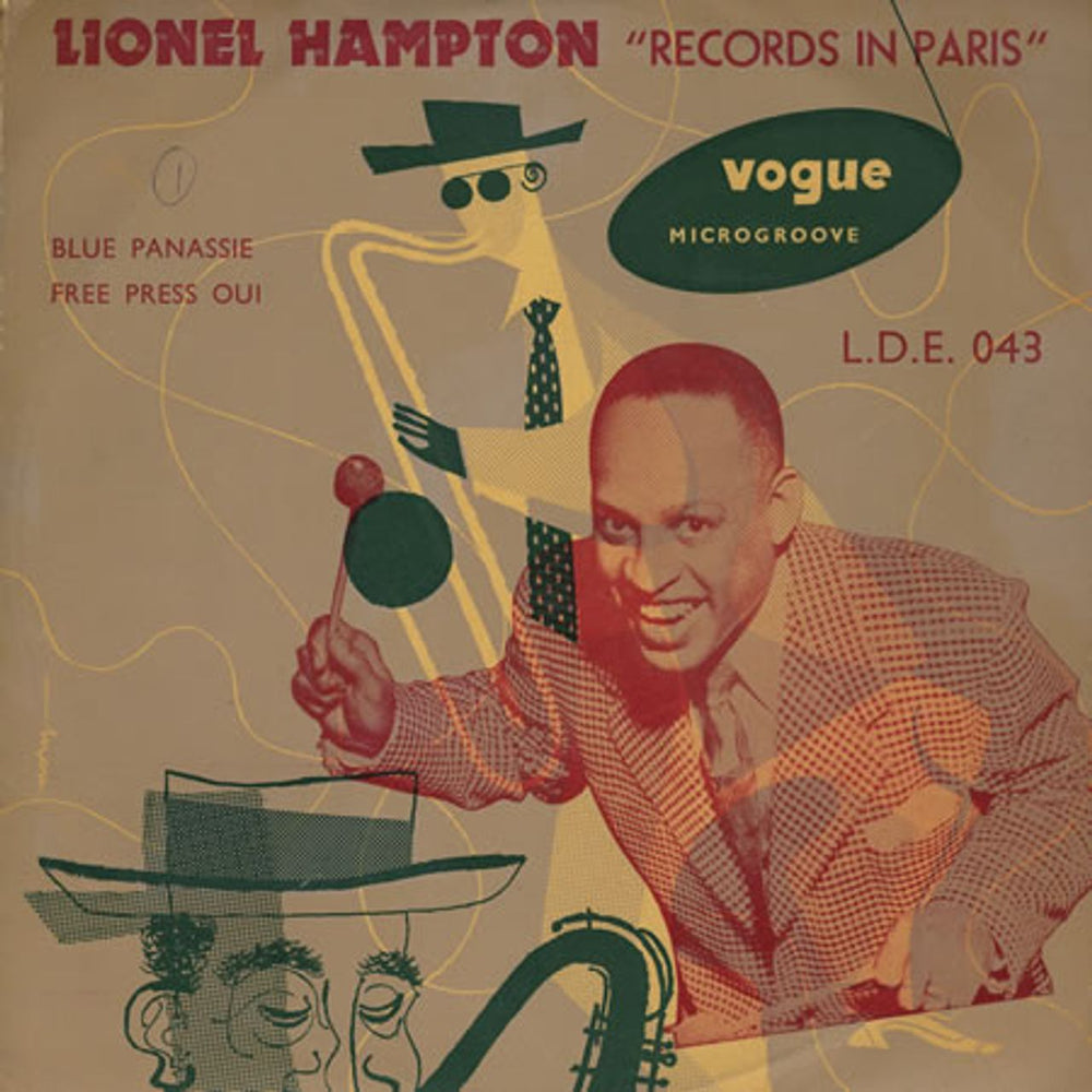 Lionel Hampton Records In Paris UK 10" vinyl single (10 inch record) LDE043