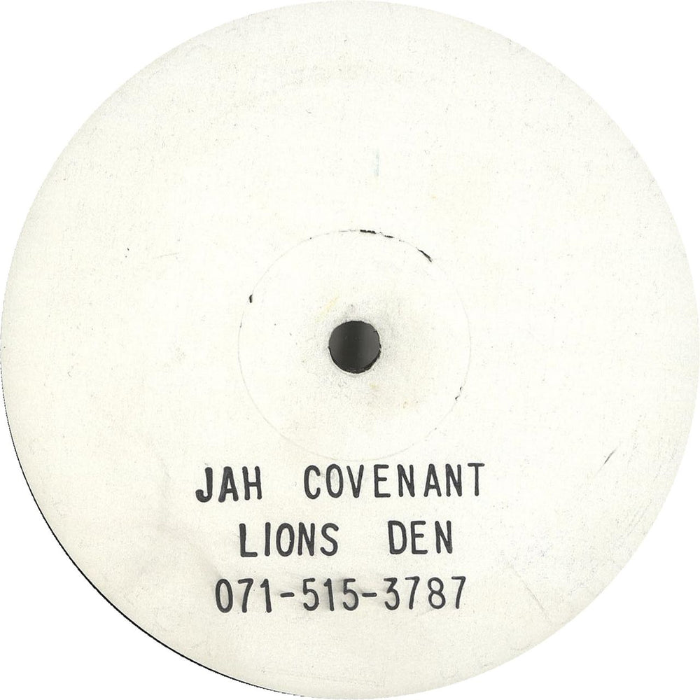 Lions Den Jah Covenant UK 12" vinyl single (12 inch record / Maxi-single) RT01