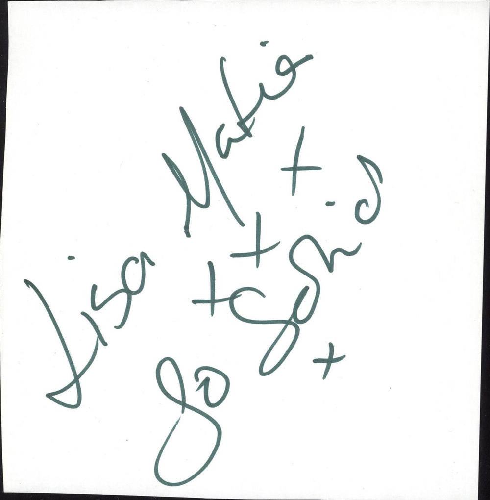 Lisa Maffia Autograph UK memorabilia AUTOGRAPH